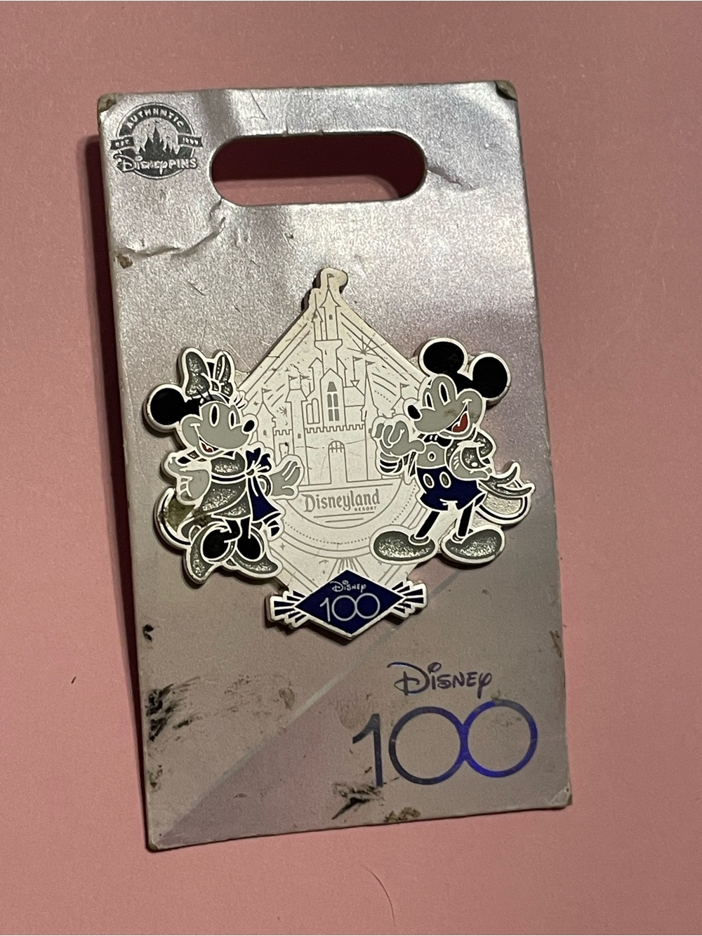 Disney Mickey & Minnie Mouse 100 Years Anniversary Pin ~ NEW #7529